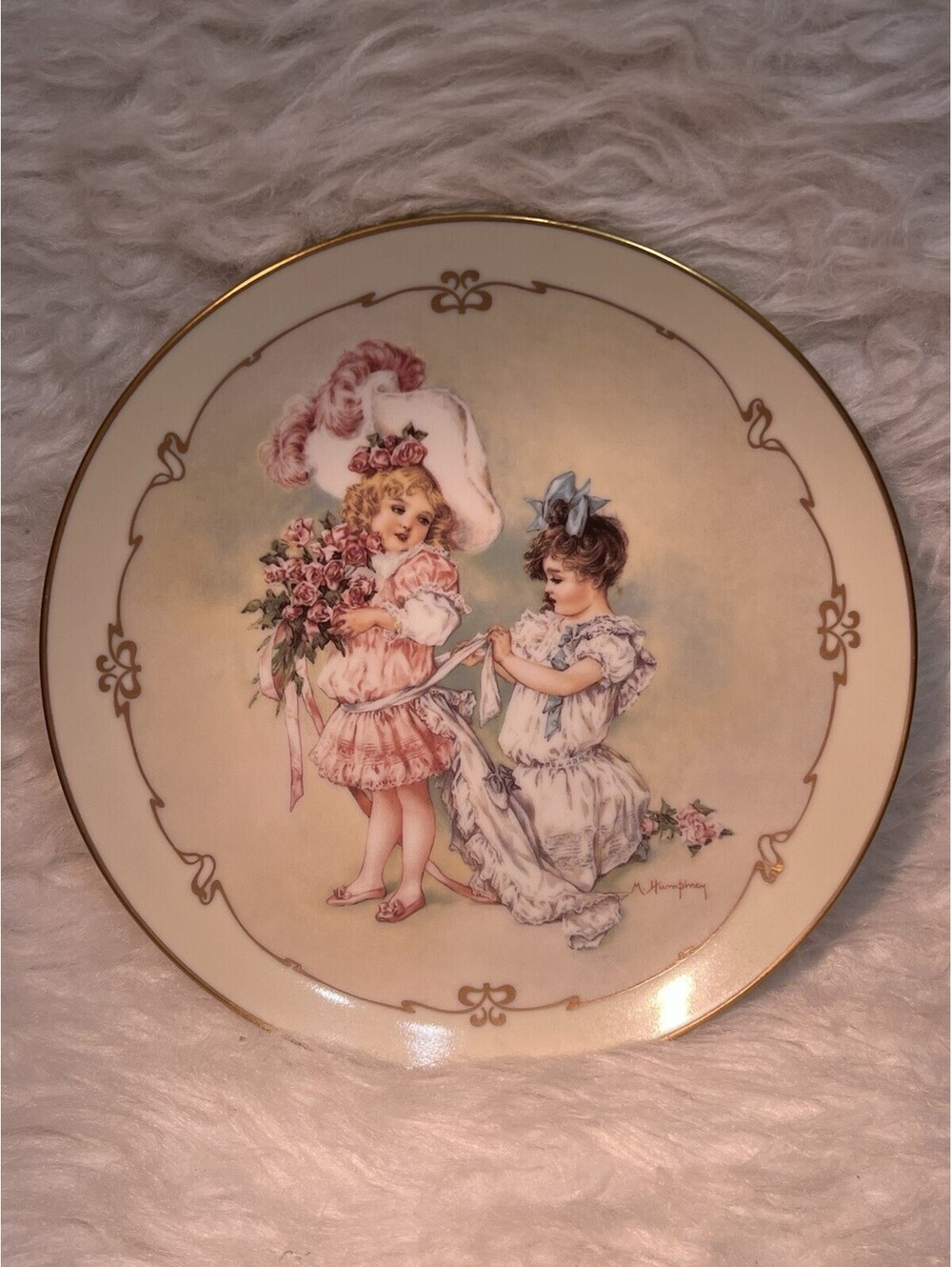 The Hamilton Collection 1989 Playing Bridesmaid Little Ladies Plate